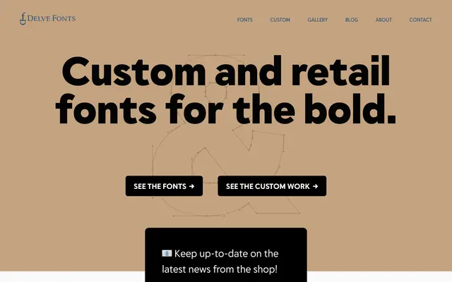 Delve Fonts