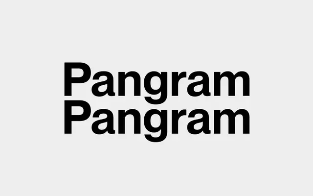 Pangram Pangram Foundry