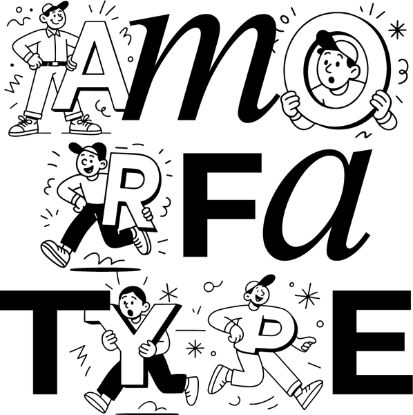 Amorfa Type logo