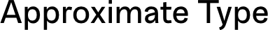 Approximate Type logo