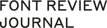Font Review Journal logo