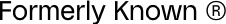 Formerly Known logo