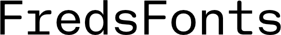 FredsFonts logo