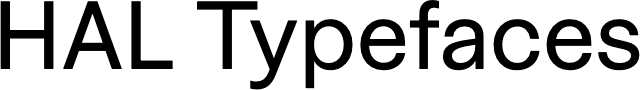 HAL Typefaces logo