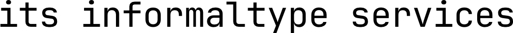 Informal Type logo