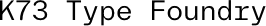 K73 Type Foundry logo