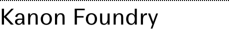 Kanon Foundry logo