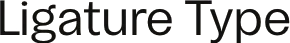 Ligature Type logo