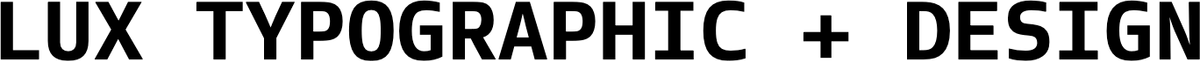 Lux Typo logo