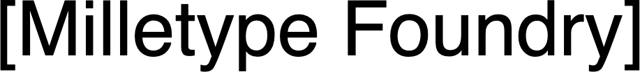 Milletype Foundry logo