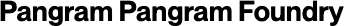 Pangram Pangram Foundry logo