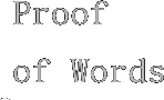Proof of Words logo