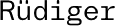 Rüdiger logo