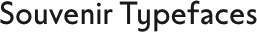 Souvenir Typefaces logo