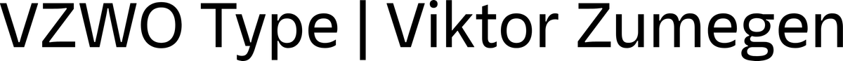 VZWO Type logo