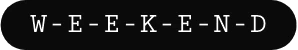 Weekend Type logo