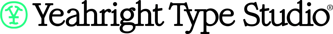 Yeahright Type logo