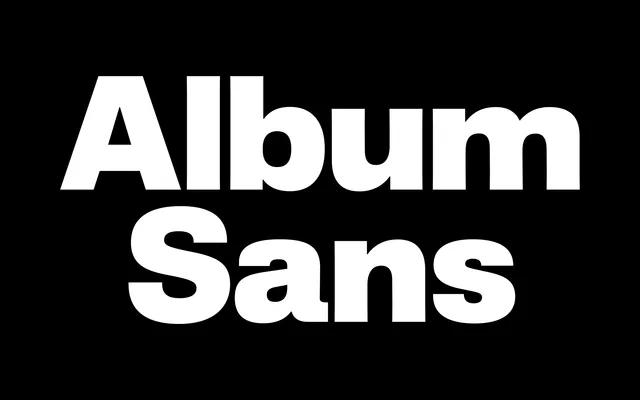 Album Sans specimen from 205TF