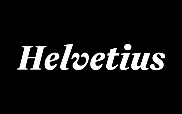 Helvetius specimen from 205TF