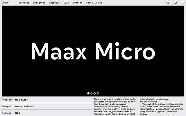 Maax Micro specimen from 205TF
