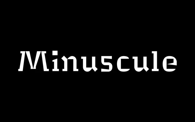Minuscule specimen from 205TF