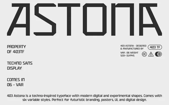 403 Astona specimen from 403TF