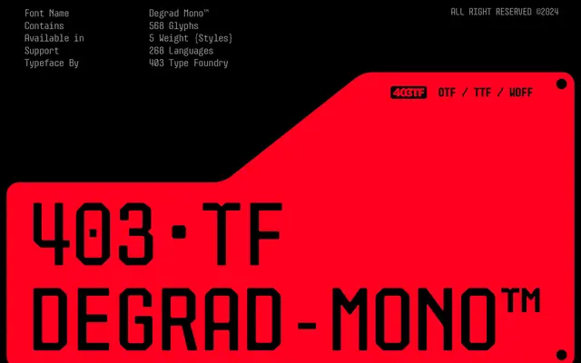 403 Degrad Mono specimen from 403TF