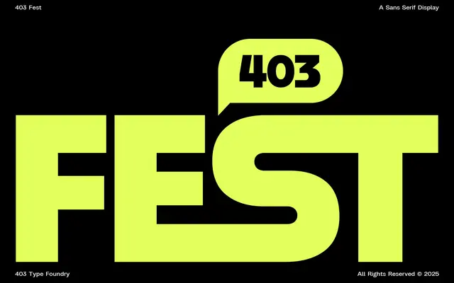 403 Fest specimen from 403TF