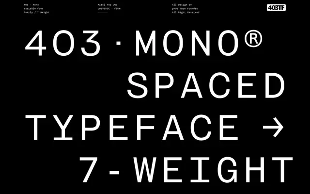 403 Mono specimen from 403TF