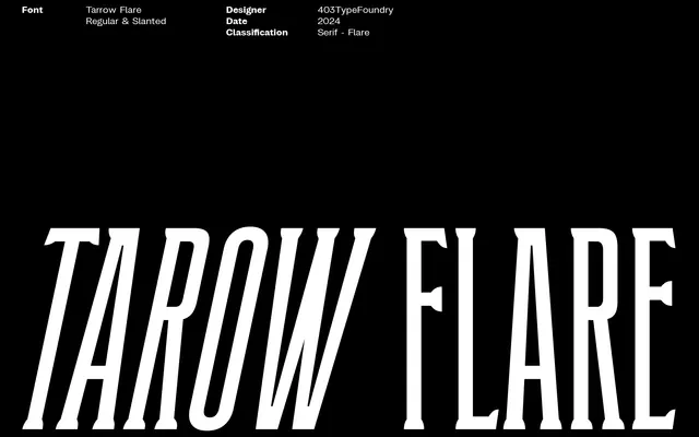 403 Tarow Flare specimen from 403TF