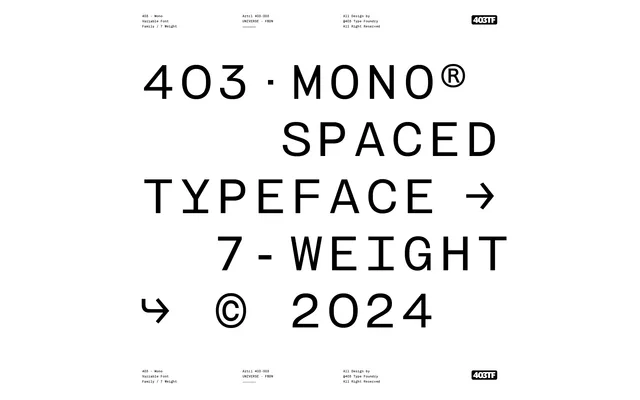 403 Mono specimen from 6TM Magazine