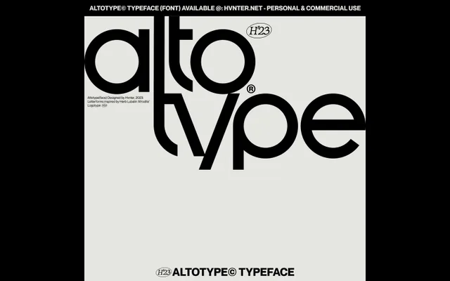 Altotype specimen from 6TM Magazine