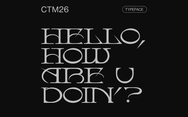 Badger Typeface specimen from 6TM Magazine