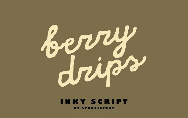Berry Drips specimen from 6TM Magazine