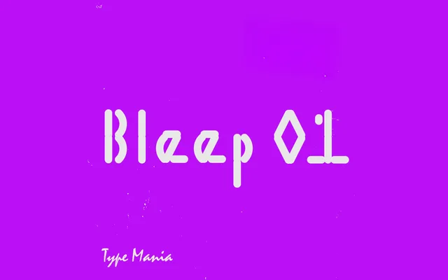 Bleep 01 TM specimen from 6TM Magazine
