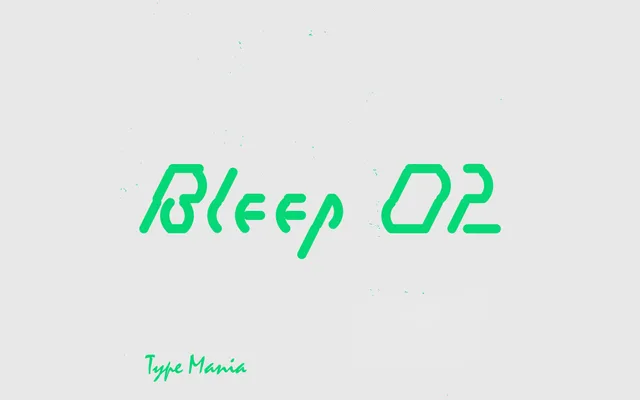 Bleep 02 TM specimen from 6TM Magazine