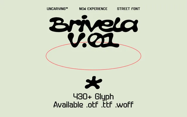 Brivela Display specimen from 6TM Magazine