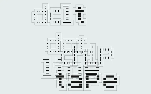 dclt Typeface specimen from 6TM Magazine