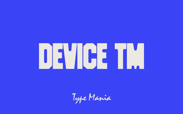 Device TM specimen from 6TM Magazine