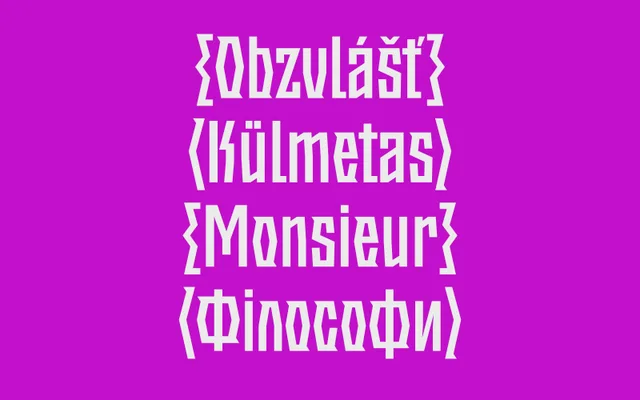 Dukat Typeface specimen from 6TM Magazine