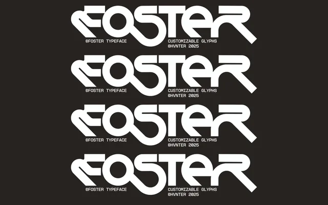 Foster Typeface specimen from 6TM Magazine