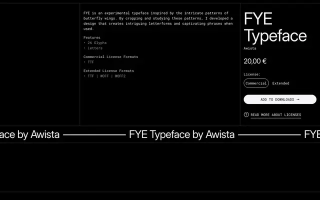 FYE specimen from 6TM Magazine
