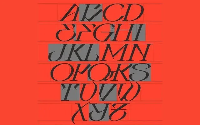 Kodai Typeface specimen from 6TM Magazine