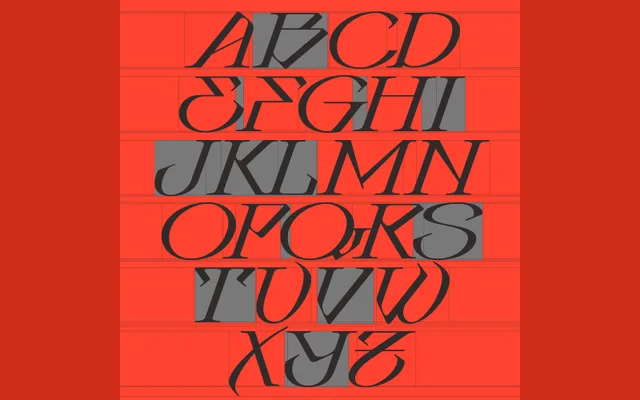 Kodai Typeface specimen from 6TM Magazine