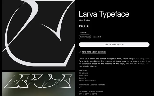 Larva specimen from 6TM Magazine