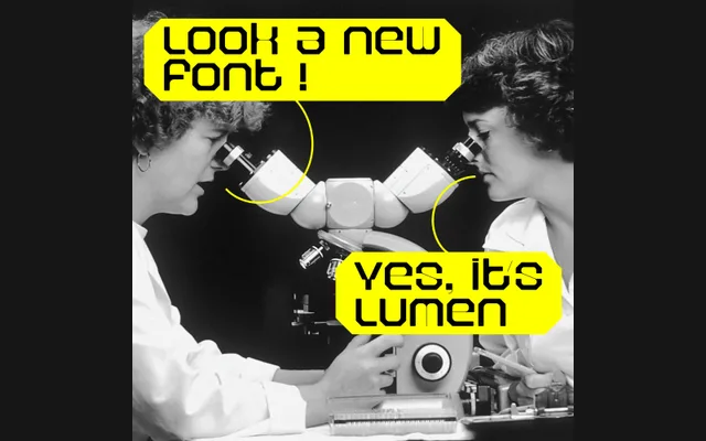 Lumen Typeface specimen from 6TM Magazine