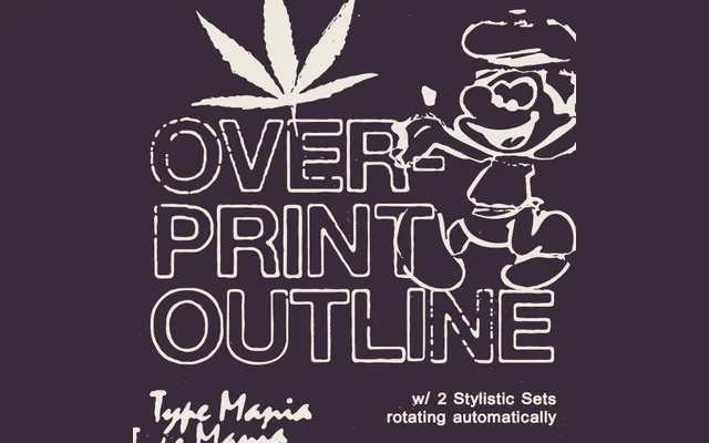 Overprint Outline TM specimen from 6TM Magazine