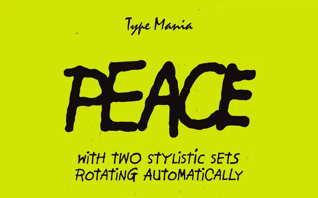 Peace TM specimen from 6TM Magazine