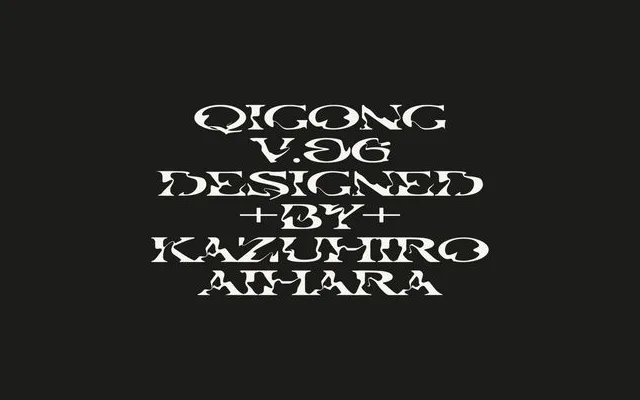 QiGong V.06 Typeface specimen from 6TM Magazine
