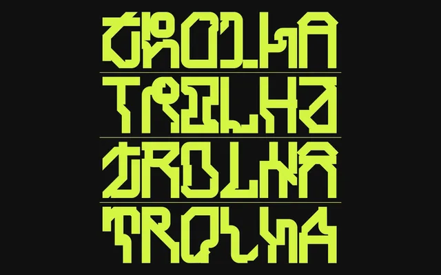 Trolha Typeface specimen from 6TM Magazine